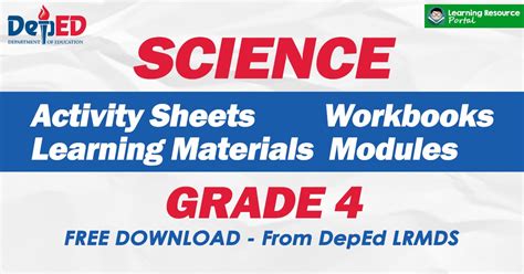 lrmds.deped.gov.ph grade 4|LEARNING GUIDE IN SCIENCE FOR GRADE 4 .